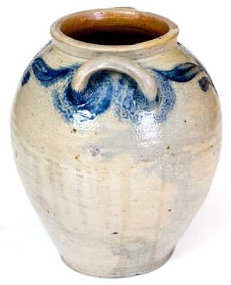 2 Gal. Stoneware Jar w/ Incised Decoration att. Crolius Family, Manhattan, c1800