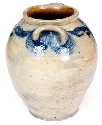 2 Gal. Stoneware Jar w/ Incised Decoration att. Crolius Family, Manhattan, c1800