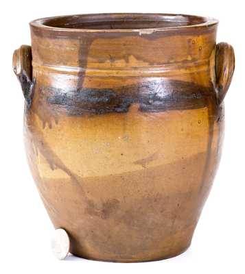 Unusual 1/2 Gal. Stoneware Jar Inscribed