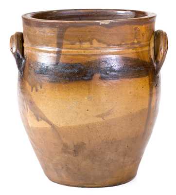 Unusual 1/2 Gal. Stoneware Jar Inscribed