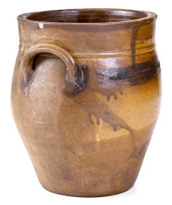 Unusual 1/2 Gal. Stoneware Jar Inscribed