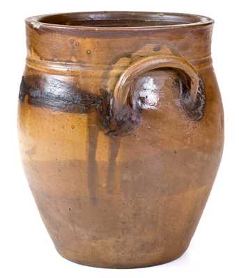 Unusual 1/2 Gal. Stoneware Jar Inscribed
