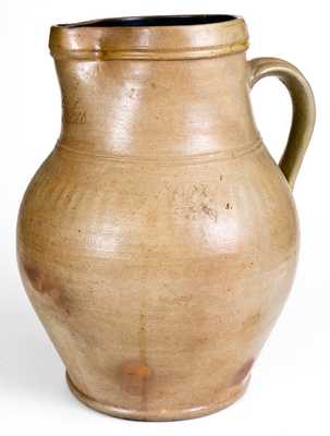 Rare Stoneware Pitcher w/ Incised Signature 