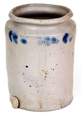 Extremely Rare Small Stoneware Jar att. John Swann (Alexandria, VA) w/ Inscribed 