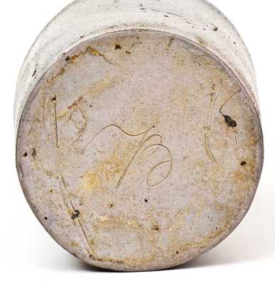 Extremely Rare Small Stoneware Jar att. John Swann (Alexandria, VA) w/ Inscribed 