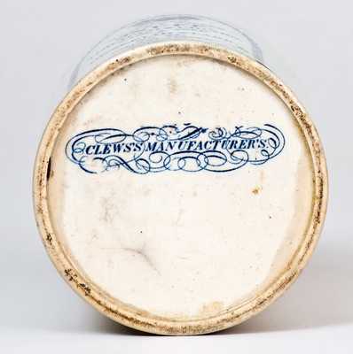 Very Rare Hezekiah Starr, Baltimore, MD Creamware Snuff Jar, circa 1812