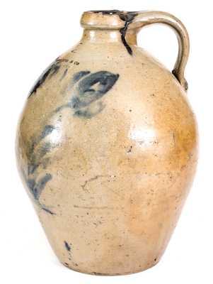 Rare HIGGINS & CO. / CLEVELAND, OH Stoneware Jug with Floral Decoration