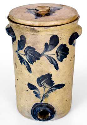 Extremely Rare Two-Gallon Lidded Stoneware Filtering Water Cooler, att. Richard C. Remmey, Philadelphia