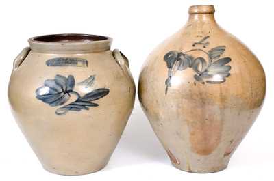 Two Pieces of New York State Stoneware, circa 1840