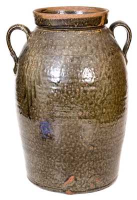 JHL (John Henry Long, Crawford County, GA) Double-Handled Stoneware Jar or Churn