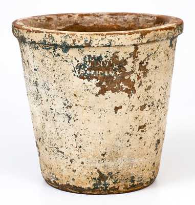 Exceedingly Rare G.W. DUEY / RAPIDAN, Virginia Redware Flowerpot