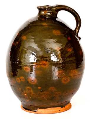 Ovoid New England Redware Jug