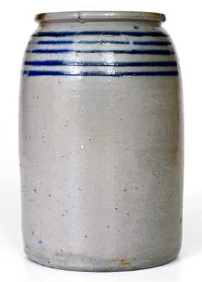 Rare attrib. J.H. Miller / Brandenburg, KY Stoneware Canning Jar w/ MAYSVILLE Advertising