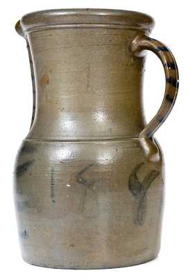 Very Rare Palatine, West Virginia Stoneware Pitcher Dated 1881
