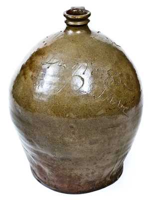 Important Stoneware Jug by Dave (August 17, 1852), Edgefield District, SC