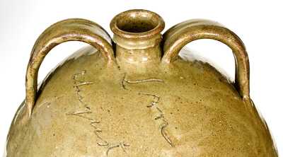 Important Double-Handled Stoneware Jug by Dave (August 31, 1852), Edgefield District, SC