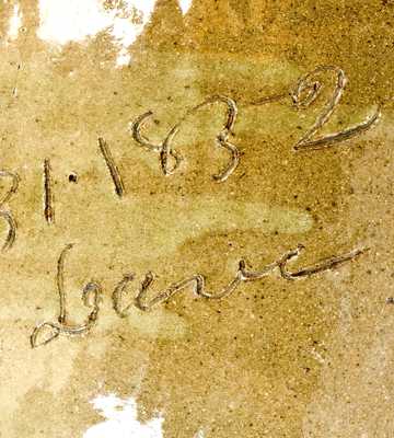 Important Double-Handled Stoneware Jug by Dave (August 31, 1852), Edgefield District, SC