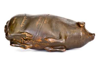 Anna Pottery Albany-Glaze Pig Flask (