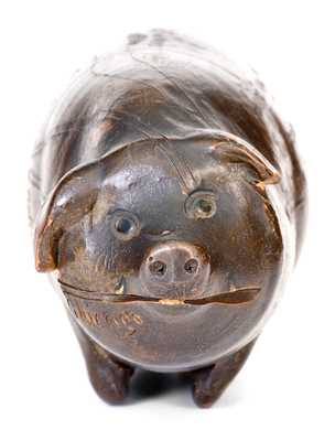 Anna Pottery Albany-Glaze Pig Flask (