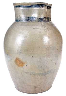 Very Rare WELLSBURGH, WV Three-Gallon Stoneware Pitcher