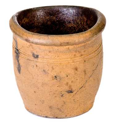 Rare Redware Jar Stamped