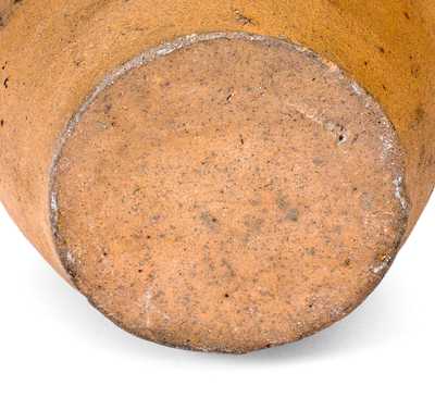 Rare Redware Jar Stamped 