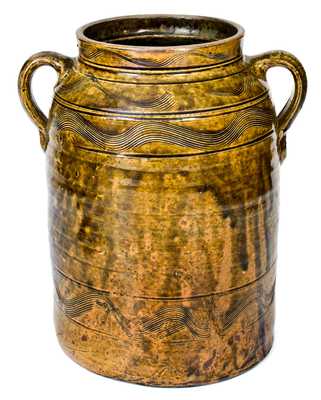 Fine Sand Mountain, Alabama Double-Handled Stoneware Jar