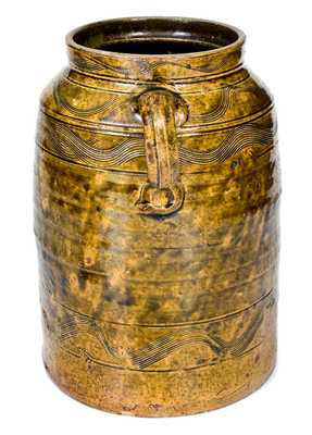 Fine Sand Mountain, Alabama Double-Handled Stoneware Jar