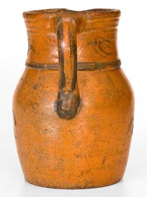 Rare Small-Sized Stoneware Pitcher by Rufus West at the Thompson Pottery, Morgantown, WV, c1875