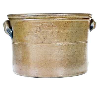Exceedingly Rare KNOX & BRO / POTTERS / Shinnston / W Va Stoneware Cake Crock