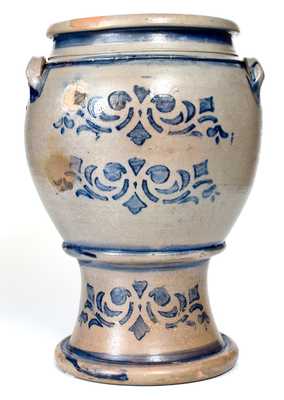 Outstanding Three-Gallon Stoneware Pedestal-Based Water Cooler, 