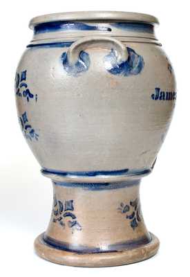 Outstanding Three-Gallon Stoneware Pedestal-Based Water Cooler, 