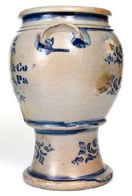 Outstanding Three-Gallon Stoneware Pedestal-Based Water Cooler, 