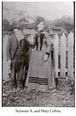 Very Rare Stoneware Crock w/ Cobalt Church Decoration, att. S.A. Colvin and Sons, Jane Lew, WV, circa 1880