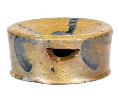 Scarce Small-Sized Strasburg, VA Spittoon with Cobalt Decoration