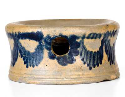 Very Fine Baltimore Stoneware Spittoon w/ Elaborate Drape Design, Henry Remmey, Sr. or Jr.