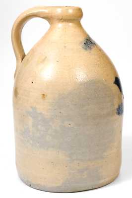 NORTH BAY, New York Stoneware Jug w/ Stenciled Cobalt Bird Decoration (John C. Waelde)