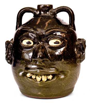 Lanier Meaders Double Face Jug (Cleveland, GA, circa 1970)
