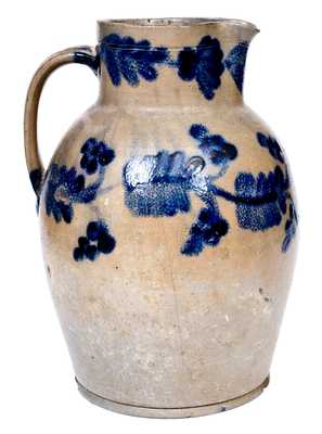 Fine Two-Gallon Stoneware Pitcher attrib. Henry Remmey, Jr., Philadelphia, PA, circa 1835