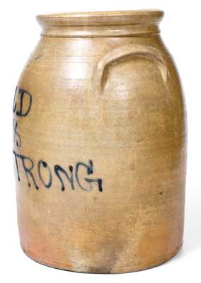 Extremely Rare BROWN BROTHERS / HUNTINGTON, / L.I. Stoneware Jar Inscribed 