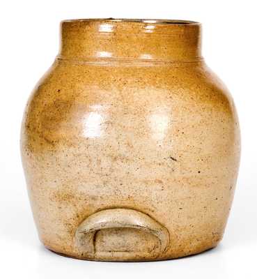 One-Gallon Stoneware Batter Pail attrib. Nathan Clark, Jr., Athens, NY, mid 19th century