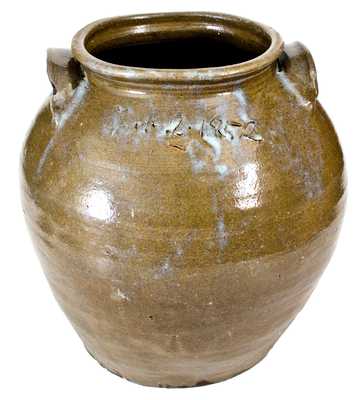 Dave Stoneware Jar (Enslaved African-American Potter David Drake), Inscribed Lm / Feb 2. 1852