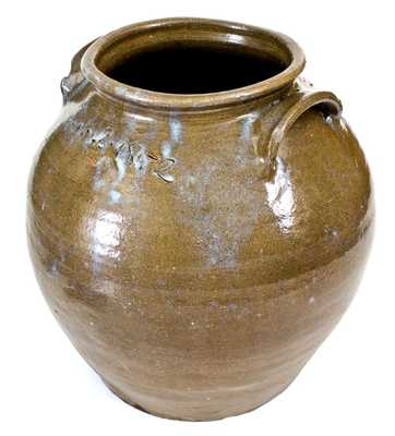 Exceptional Stoneware Jar by Dave (February 2, 1852), with Rare Rutile Decoration, Edgefield District, SC