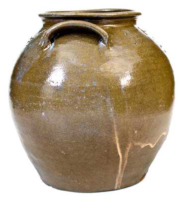 Exceptional Stoneware Jar by Dave (February 2, 1852), with Rare Rutile Decoration, Edgefield District, SC