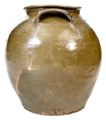 Exceptional Stoneware Jar by Dave (February 2, 1852), with Rare Rutile Decoration, Edgefield District, SC