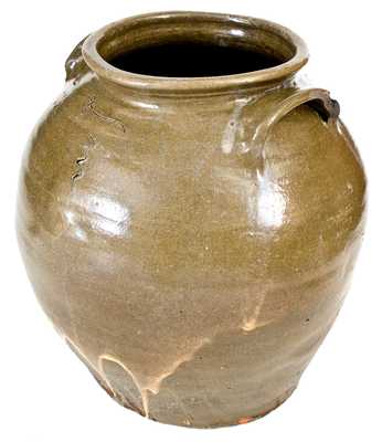 Exceptional Stoneware Jar by Dave (February 2, 1852), with Rare Rutile Decoration, Edgefield District, SC