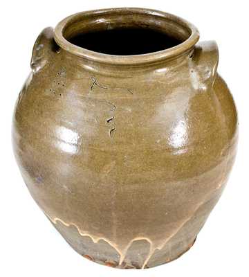 Exceptional Stoneware Jar by Dave (February 2, 1852), with Rare Rutile Decoration, Edgefield District, SC
