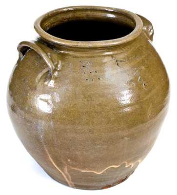 Exceptional Stoneware Jar by Dave (February 2, 1852), with Rare Rutile Decoration, Edgefield District, SC