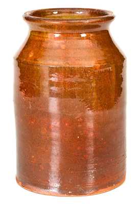 Fine A. WILCOX / West Bloomfield, N.Y. Redware Jar