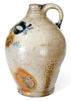 COMMERAWS Stoneware Jug, African-American Potter Thomas Commeraw, Corlears Hook, Manhattan, NY